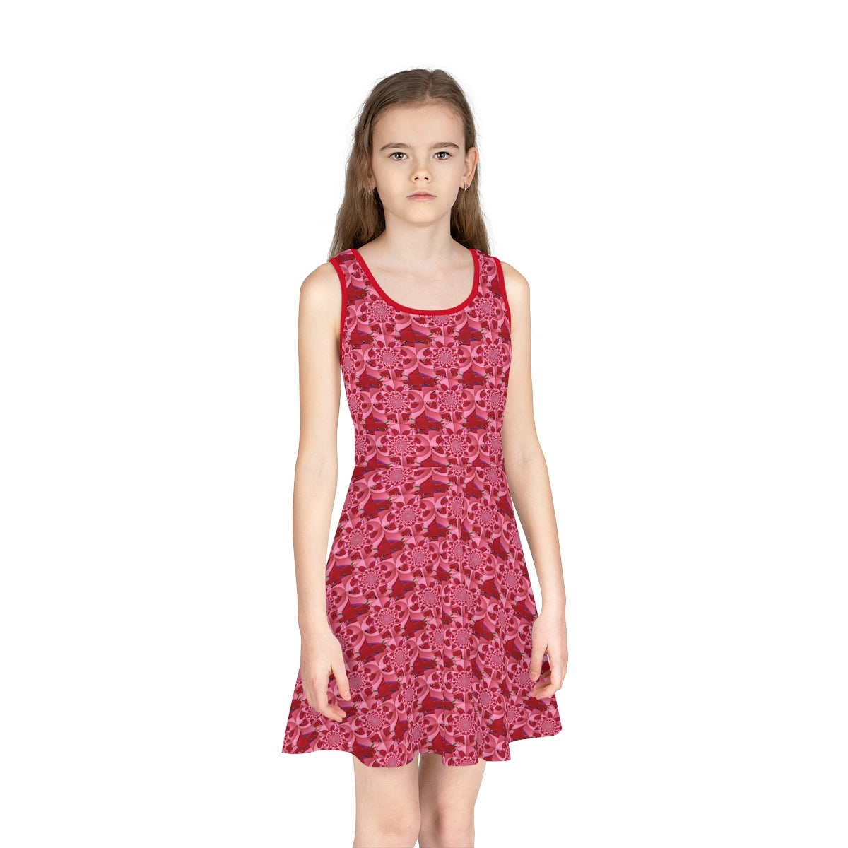 Girls' Sleeveless Sundress (AOP) TULIPS FOREVER