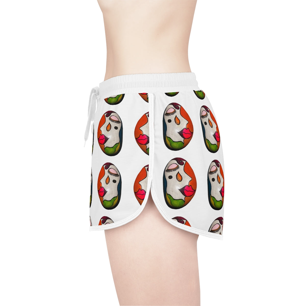 Women's Relaxed Shorts (AOP) PEBBLE ART RELAXATION