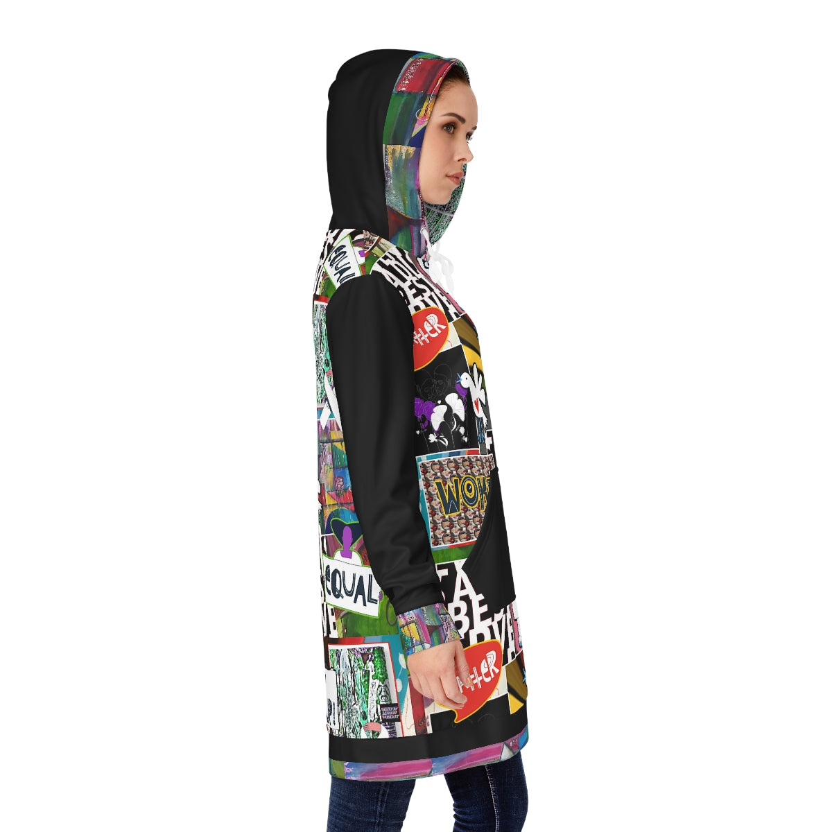 Women's Hoodie Dress (AOP) STEP UP