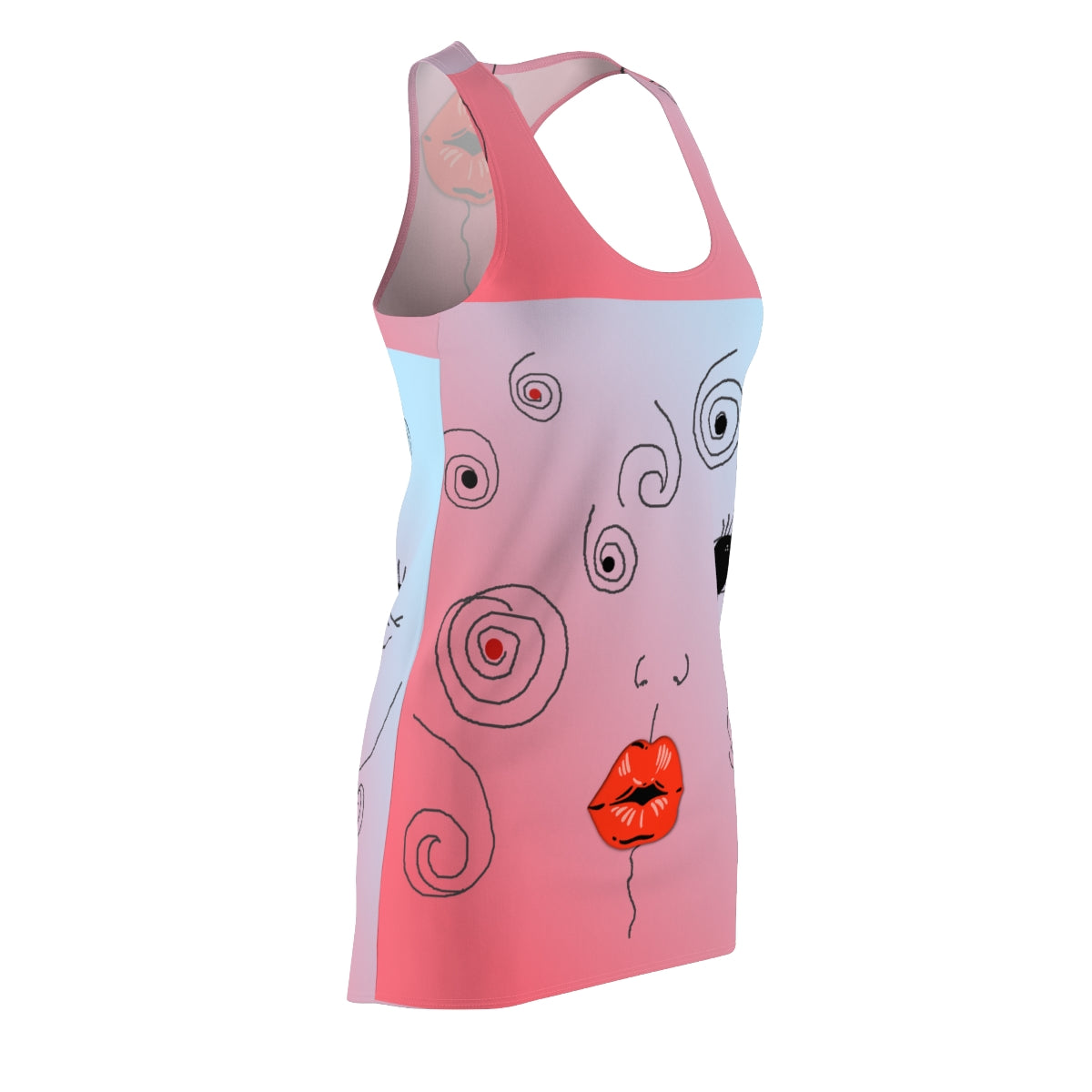 Women's Cut & Sew Racerback Dress KISSY PINK