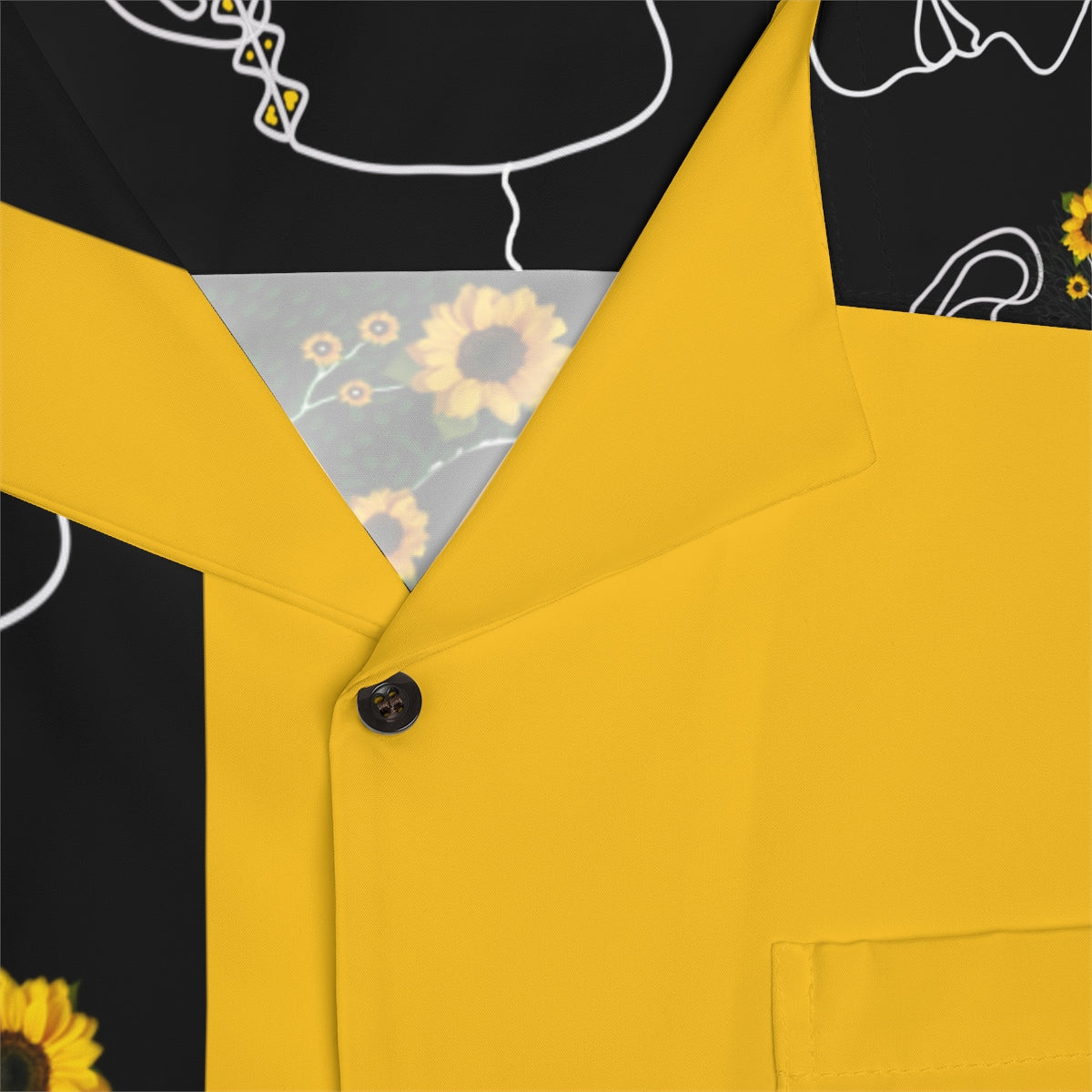 Men's Hawaiian Shirt (AOP) SUNFLOWERS