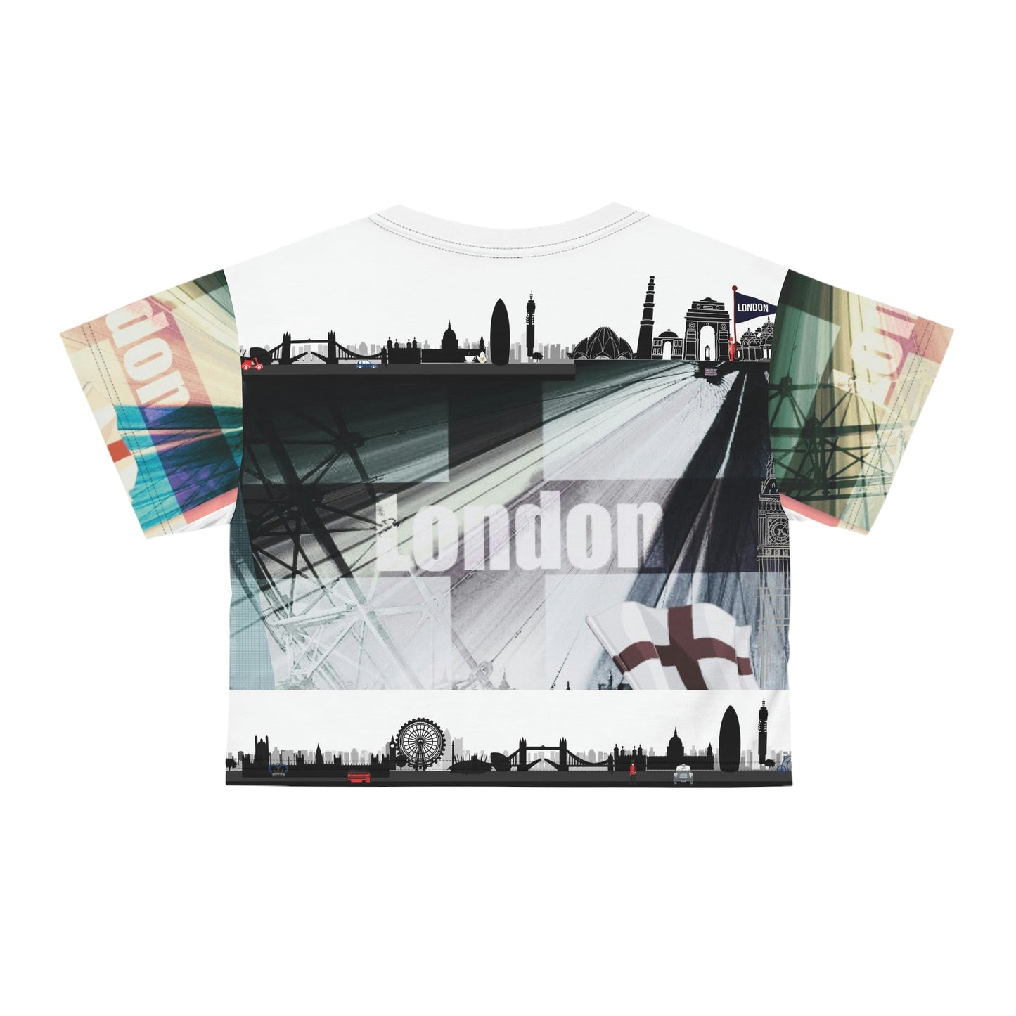 Crop Tee (AOP) VINTAGE LONDON