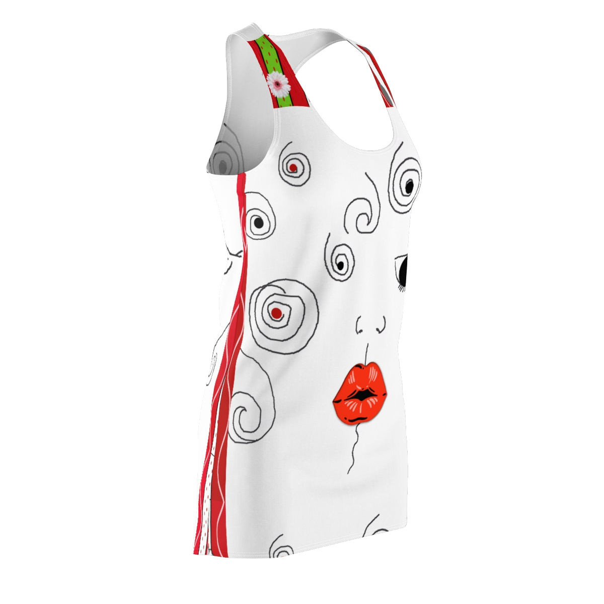 Women's Cut & Sew Racerback Dress KISS & STRIPES