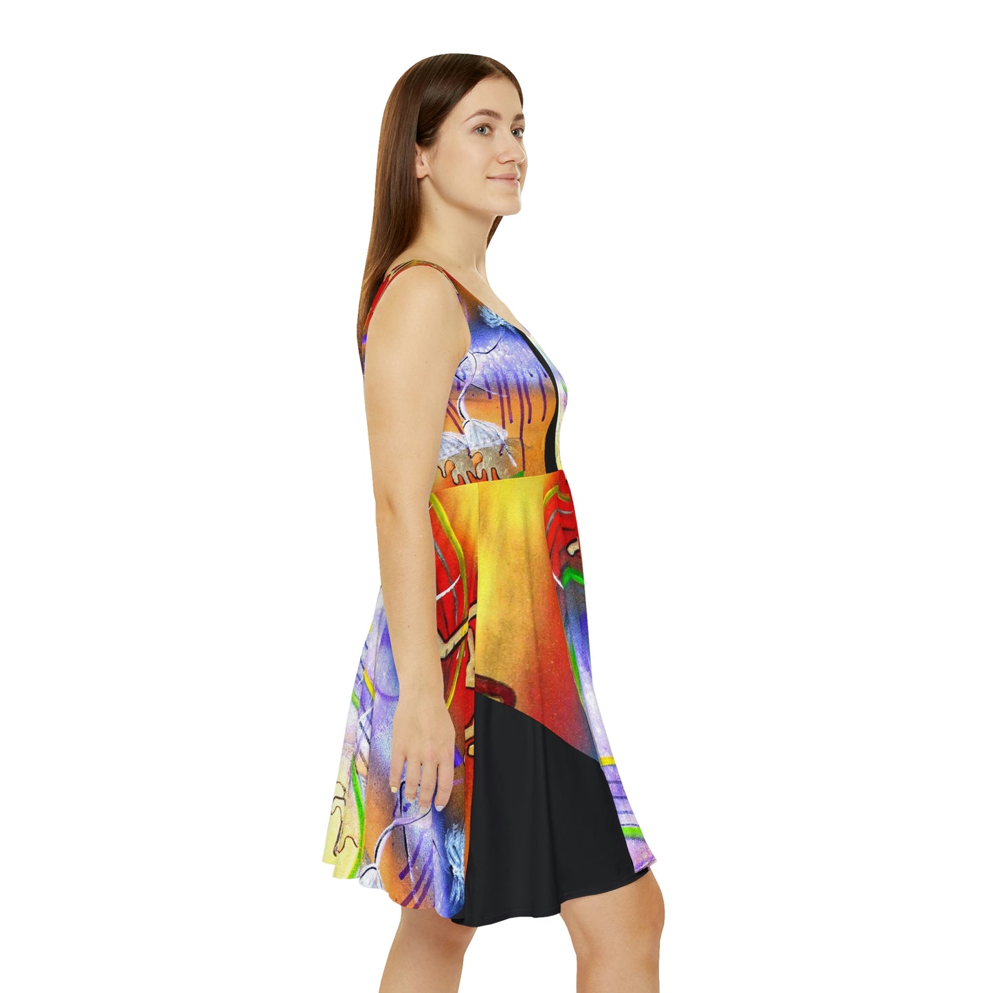 Women's Skater Dress (AOP) MARDI GRAS
