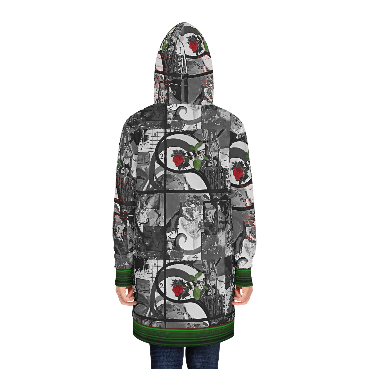 Women's Hoodie Dress (AOP) ROSE & GREEN