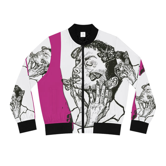 LADY BUTTERFLY Women's Bomber Jacket (AOP)
