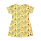 All Over Print T-Shirt Dress Cascade