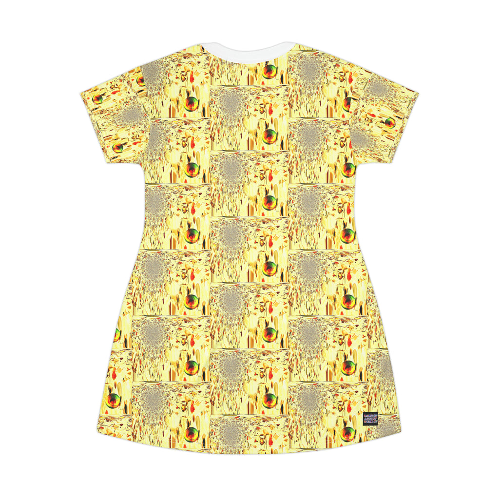 All Over Print T-Shirt Dress Cascade