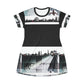 LONDON MONO T-Shirt Dress (AOP)