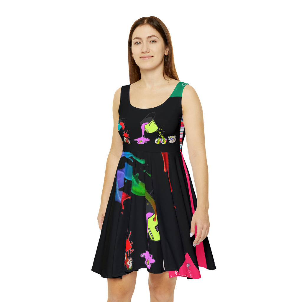 Women's Skater Dress (AOP) SPLODGE