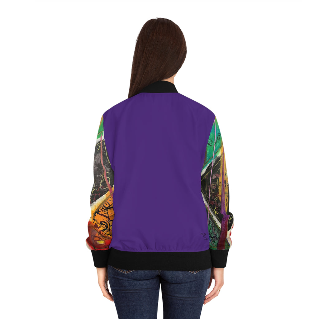 TAPED ART Women's Bomber Jacket (AOP)