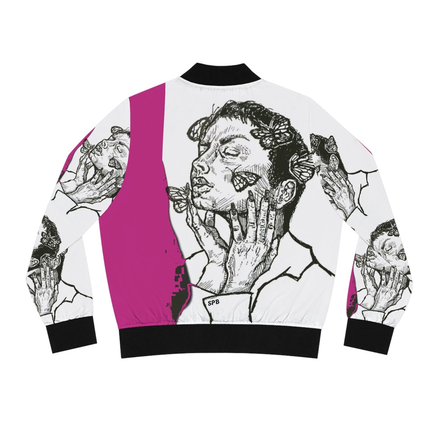 LADY BUTTERFLY Women's Bomber Jacket (AOP)