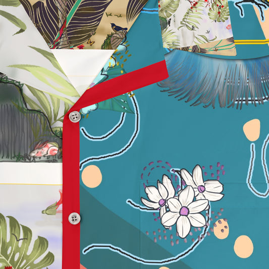 Men's Hawaiian Shirt (AOP) TREE OF HOPE