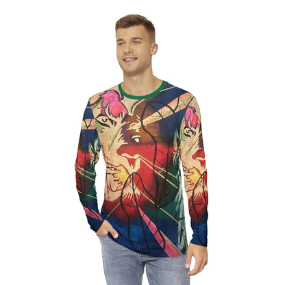 LION ENIGMA Men's Long Sleeve Shirt (AOP)