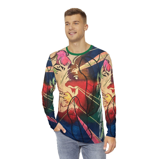LION ENIGMA Men's Long Sleeve Shirt (AOP)