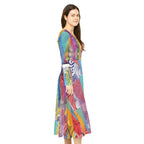 Women's Long Sleeve Dance Dress (AOP) CALYPSO DREAM