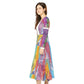 Women's Long Sleeve Dance Dress (AOP) CALYPSO DREAM