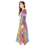 Women's Long Sleeve Dance Dress (AOP) CALYPSO DREAM