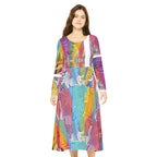 Women's Long Sleeve Dance Dress (AOP) CALYPSO DREAM