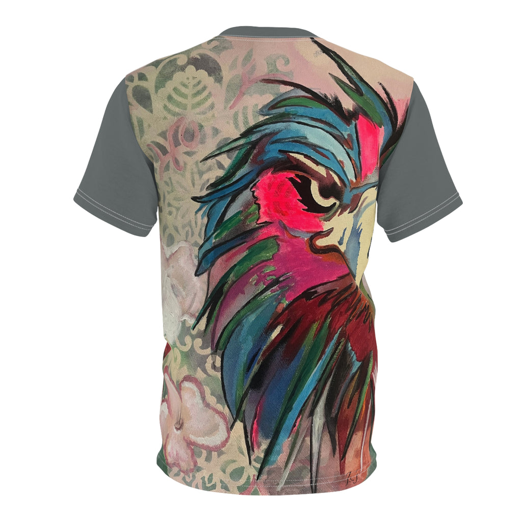 HAND-PAINTED EAGLE Unisex Cut & Sew Tee (AOP)