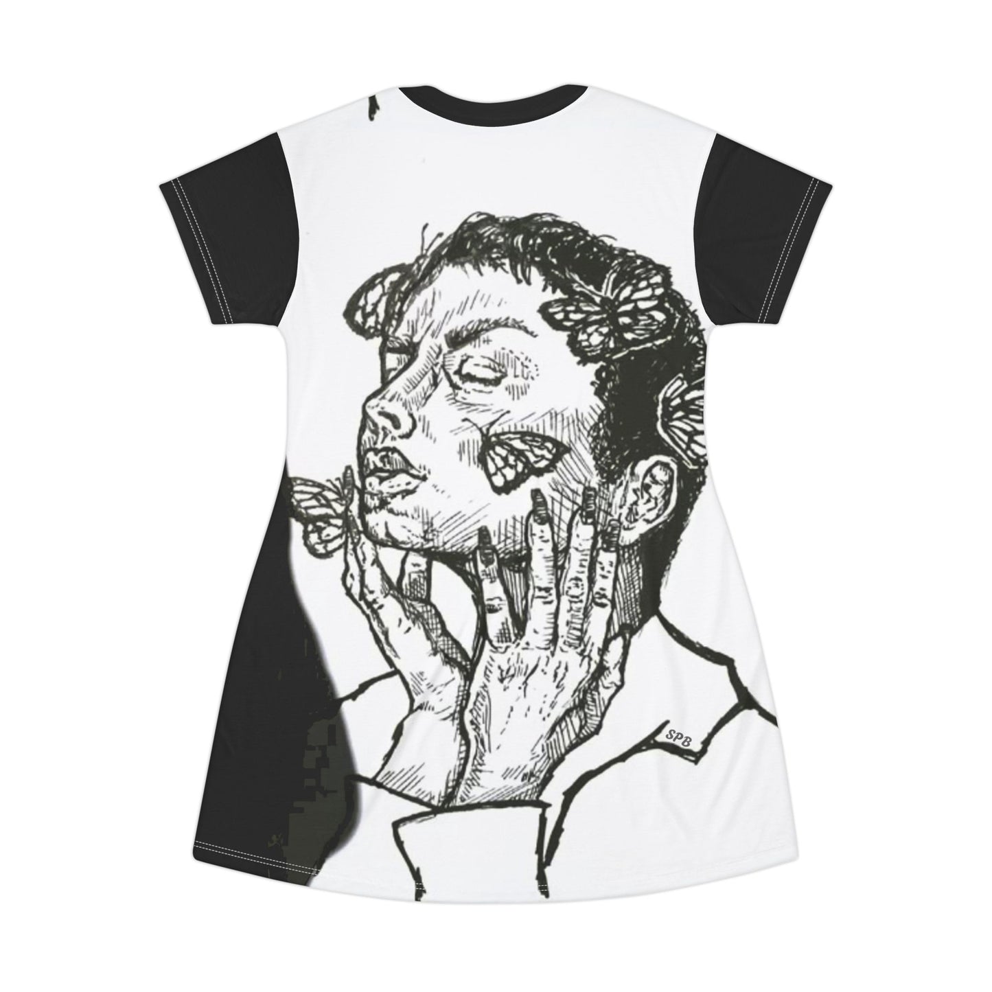 LADY BUTTERFLY T-Shirt Dress (AOP)