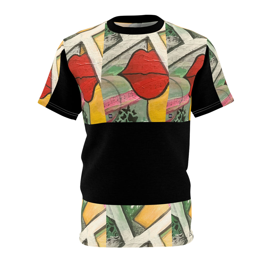 LIPS Unisex Cut & Sew Tee (AOP)