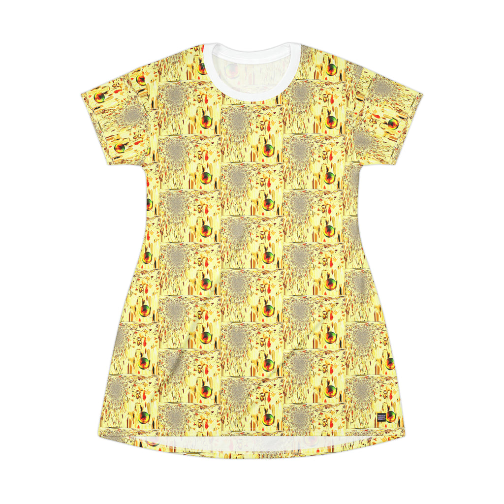 All Over Print T-Shirt Dress Cascade