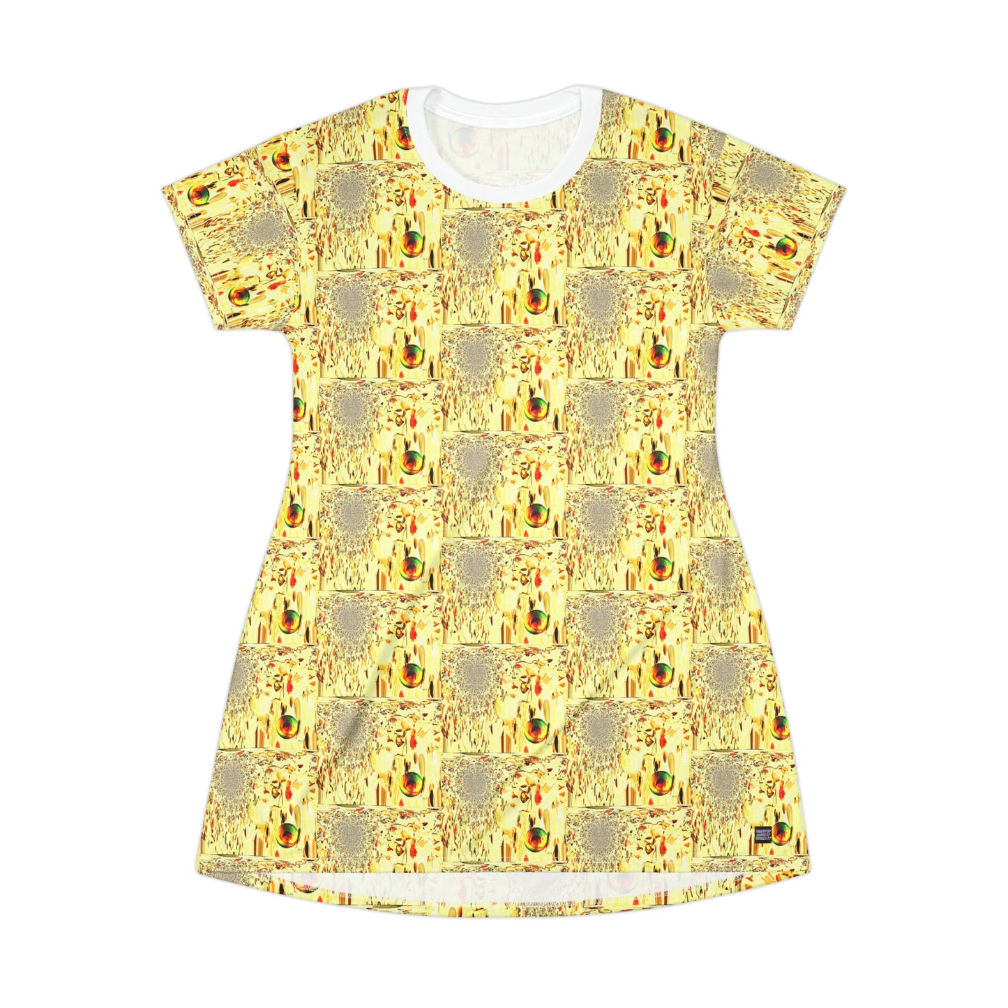 All Over Print T-Shirt Dress Cascade