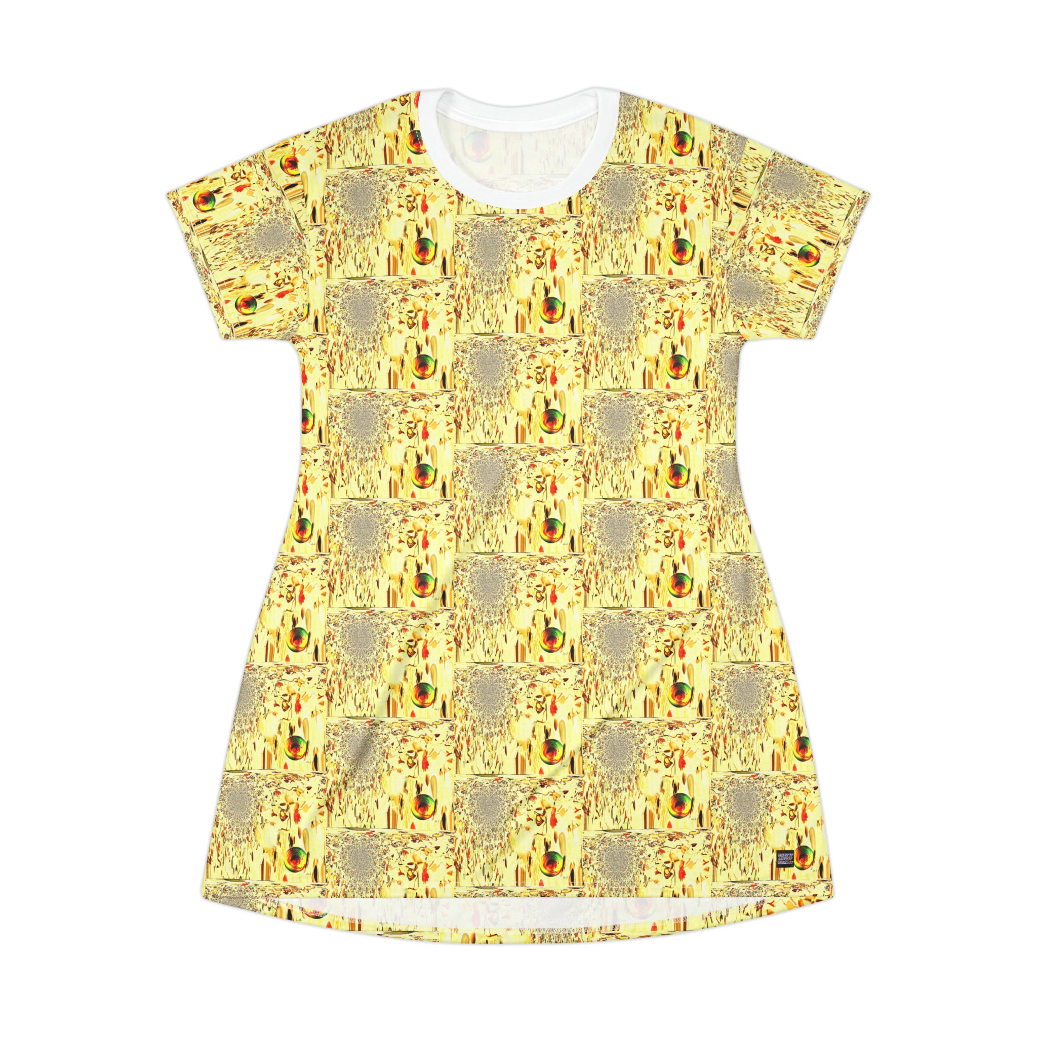 All Over Print T-Shirt Dress Cascade
