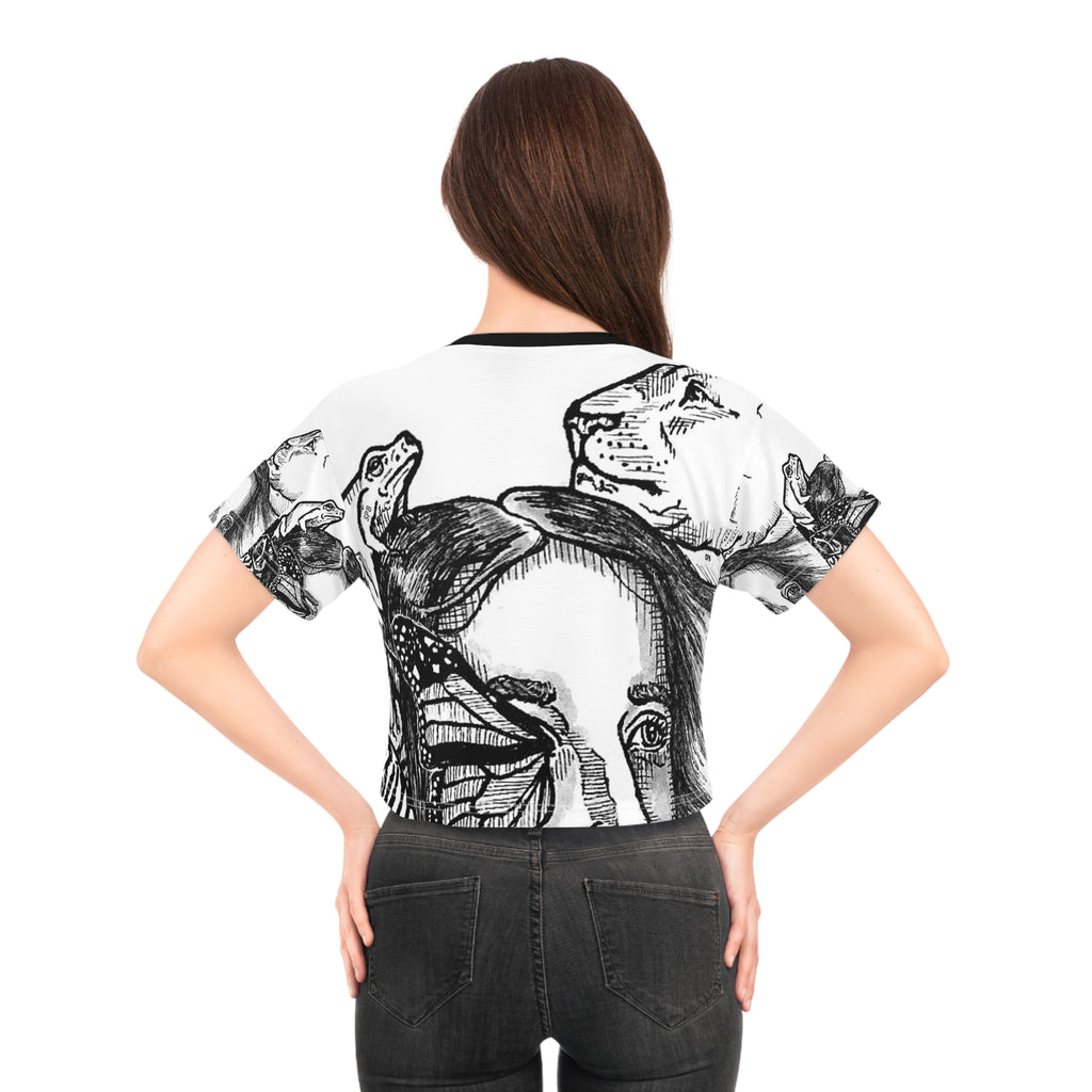 NEW SPB RANGE Crop Tee (AOP)