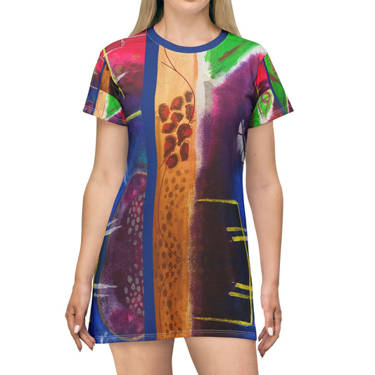 ECLECTIC ART T-Shirt Dress (AOP)