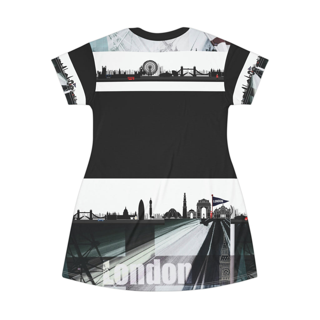 LONDON MONO T-Shirt Dress (AOP)