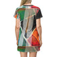 TAPED ART 4U T-Shirt Dress (AOP)
