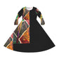 TAPED ART Women's Long Sleeve Dance Dress (AOP)