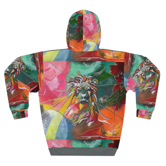 LION ECLECTIC BEAUTY Unisex Pullover Hoodie (AOP)