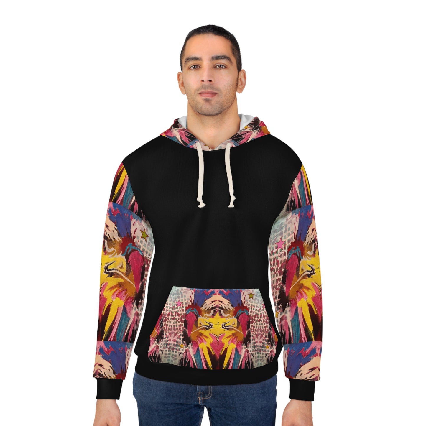 ENIGMA HAND-PAINTED Unisex Pullover Hoodie (AOP)