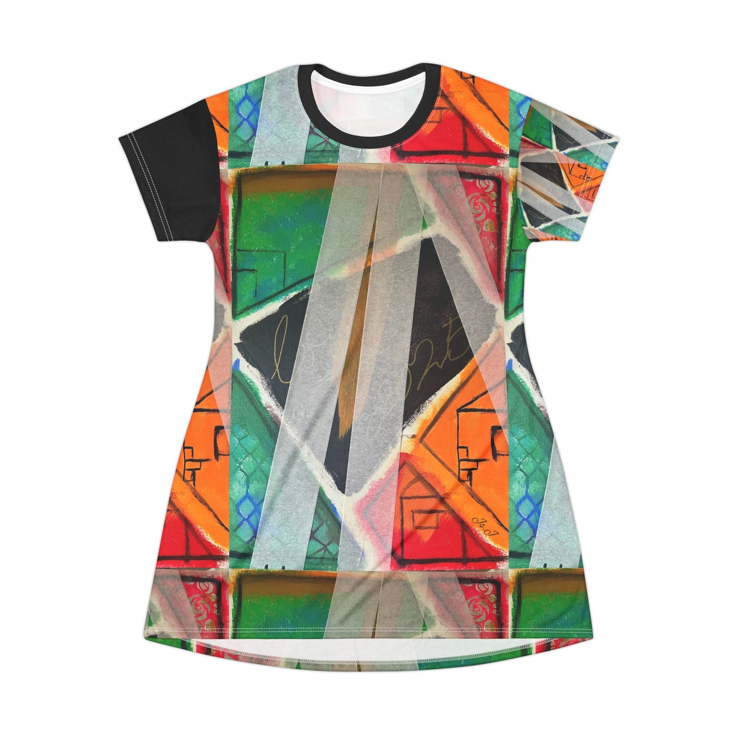 TAPED ART 4U T-Shirt Dress (AOP)