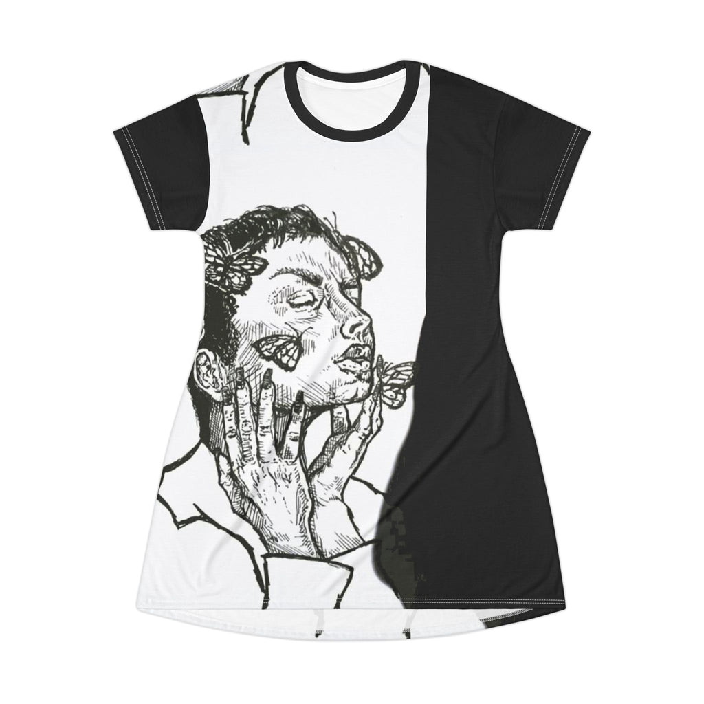 LADY BUTTERFLY T-Shirt Dress (AOP)