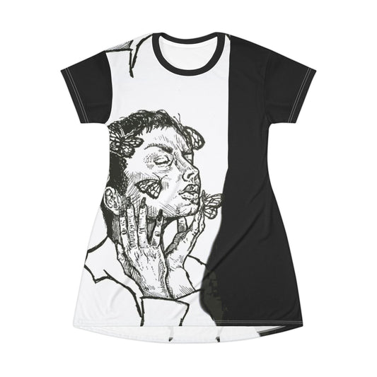 LADY BUTTERFLY T-Shirt Dress (AOP)