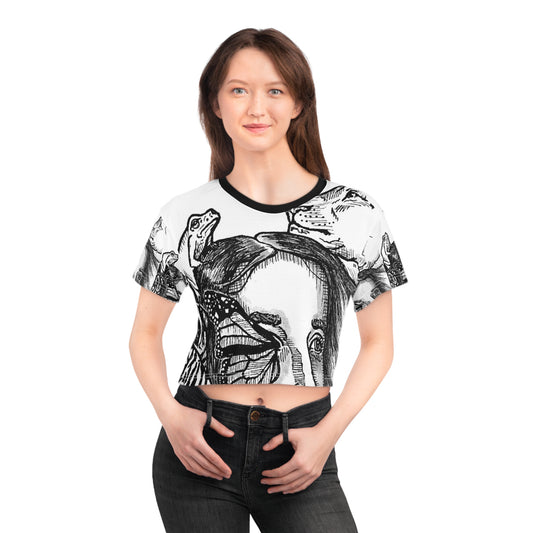 NEW SPB RANGE Crop Tee (AOP)