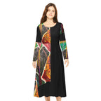 TAPED ART Women's Long Sleeve Dance Dress (AOP)