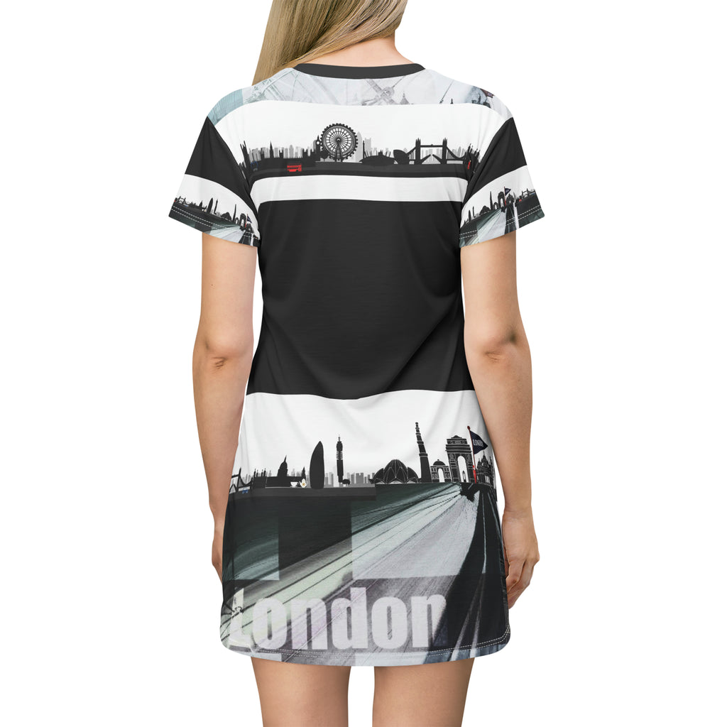 LONDON MONO T-Shirt Dress (AOP)