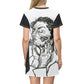 LADY BUTTERFLY T-Shirt Dress (AOP)