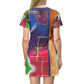ECLECTIC ART T-Shirt Dress (AOP)