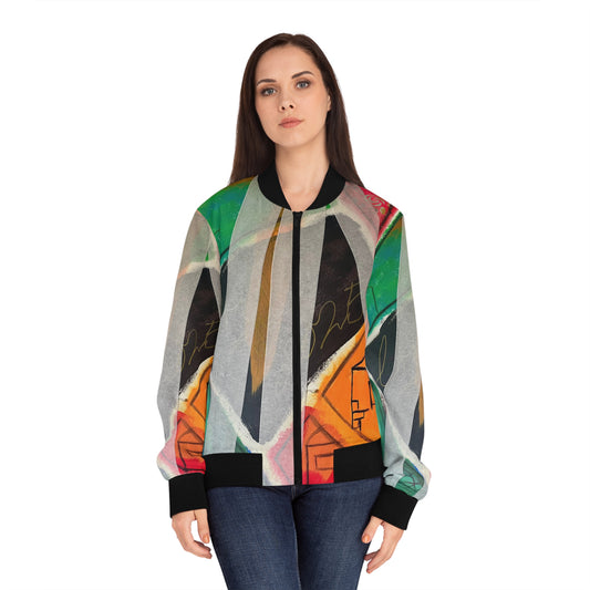 TAPED ART 4U Women's Bomber Jacket (AOP)