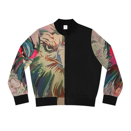 HAND-PAINTED EAGLE Women's Bomber Jacket (AOP)