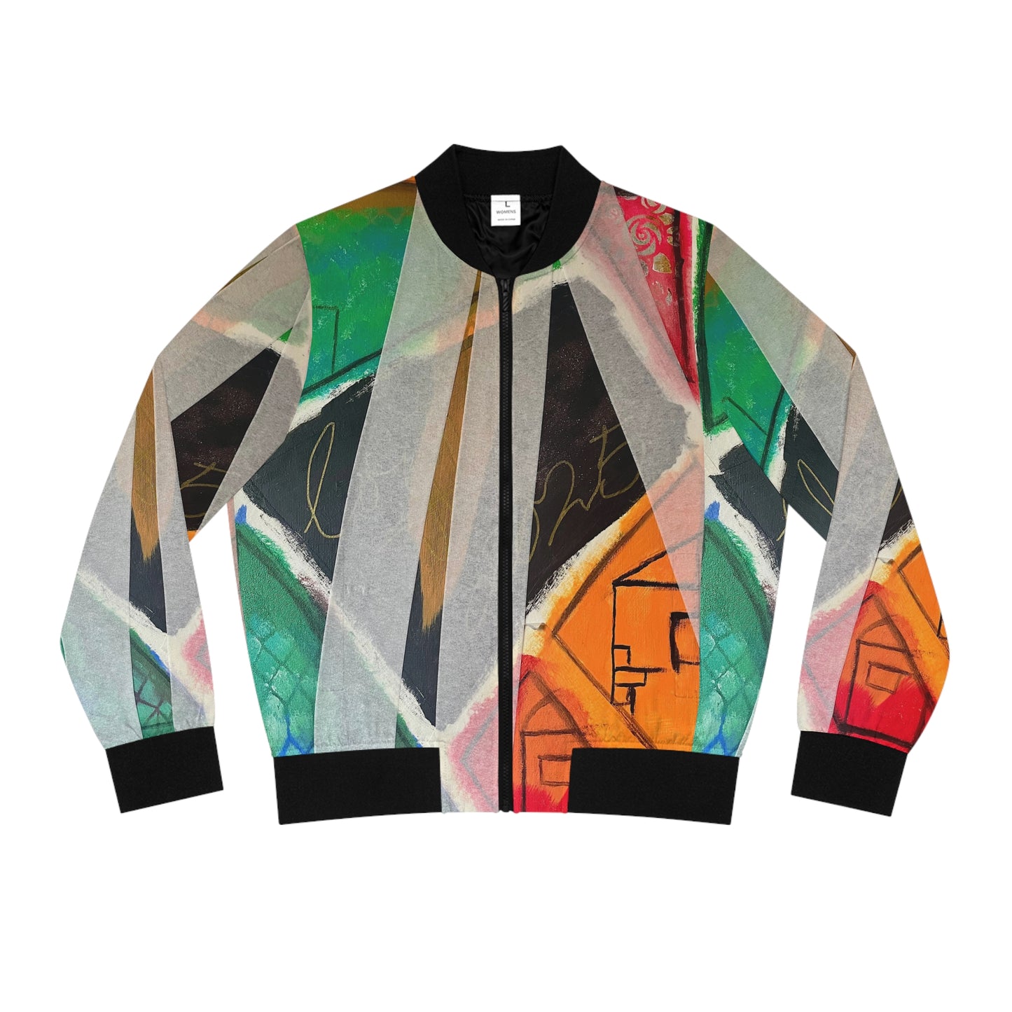 TAPED ART 4U Women's Bomber Jacket (AOP)