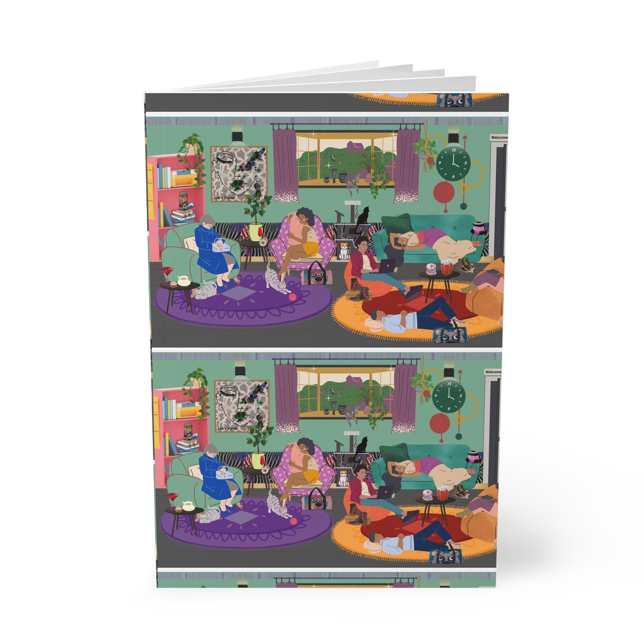 CHILLIN" Softcover Notebook, A5