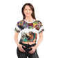 Crop Tee (AOP) MARCIA
