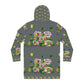 Women's Hoodie Dress (AOP) PEBBLES 'N LEAVES